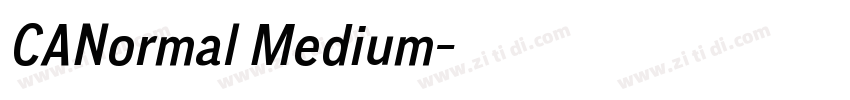 CANormal Medium字体转换